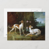 Misse und Turlu, zwei Windhunde von Louis XV Postkarte (Vorne/Hinten)