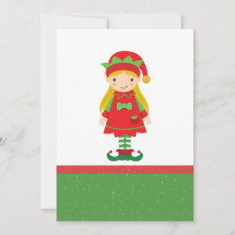 Misses Elf und Candy Canes Einladung