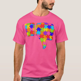Missfallen Missbilligen Puzzle Autismusrätsel T-Shirt