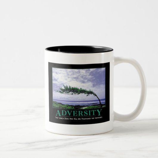 Missgeschick Zweifarbige Tasse (Rechts)