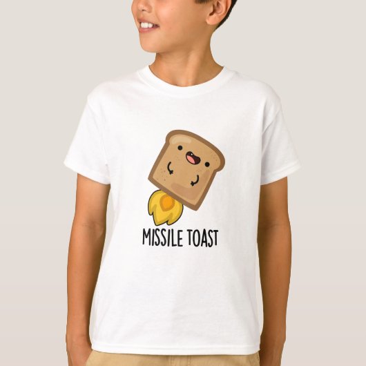 Missile Toast Funny Mistletoe Puns T-Shirt (Vorderseite)