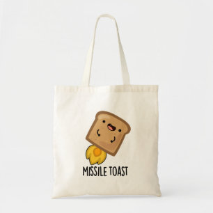 Missile Toast Funny Mistletoe Puns Tragetasche