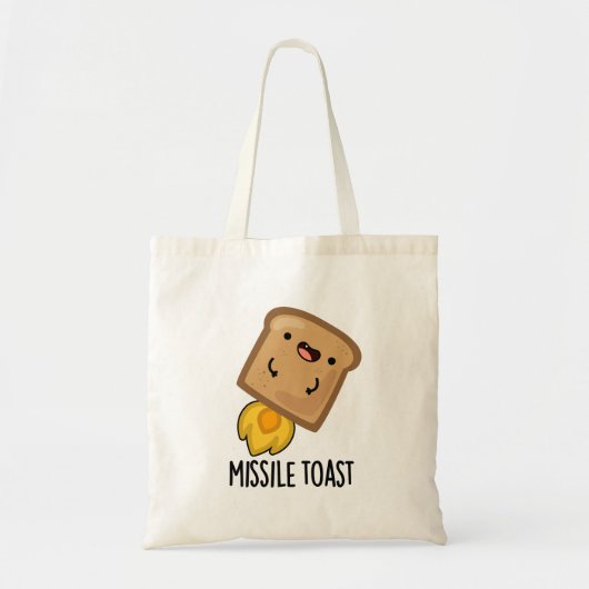 Missile Toast Funny Mistletoe Puns Tragetasche (Vorne)