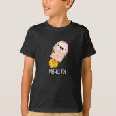 Missile Toe Funny Mistletoe Pun Dark BG T-Shirt (Vorderseite)