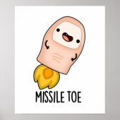 Missile Toe Niedlich Mistletoe Pun Poster (Vorne)