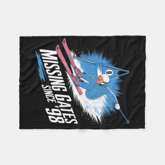 Missing Gates Since 98 Alpine Skiing Fleecedecke (Vorderseite (Horizontal))