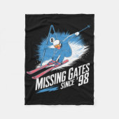 Missing Gates Since 98 Alpine Skiing  Fleecedecke (Vorderseite)