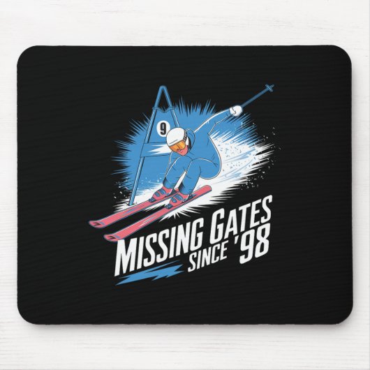 Missing Gates Since 98 Alpine Skiing  Mousepad (Vorne)