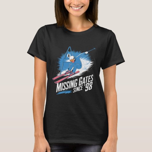 Missing Gates Since 98 Alpine Skiing  T-Shirt (Vorderseite)