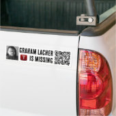 MISSING GRAHAM LACHER BUMPER STICKER AUTOAUFKLEBER (Auf Lkw)