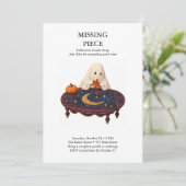 Missing Piece Halloween-Puzzle-Tausch Einladung (Stehend Vorderseite)