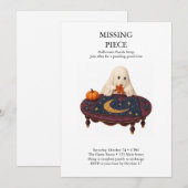 Missing Piece Halloween-Puzzle-Tausch Einladung (Vorne/Hinten)