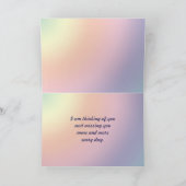 Missing you card for sis with forget me nots karte (Innenseite)