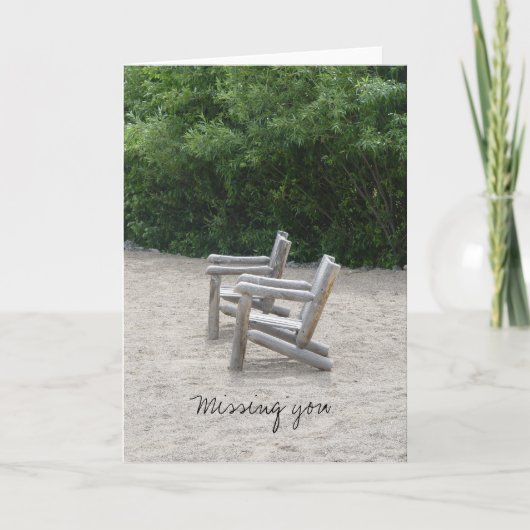 Missing You Card Karte (Vorderseite)