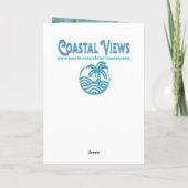 Missing You | Long Distance Beach Themed Karte (Rückseite)