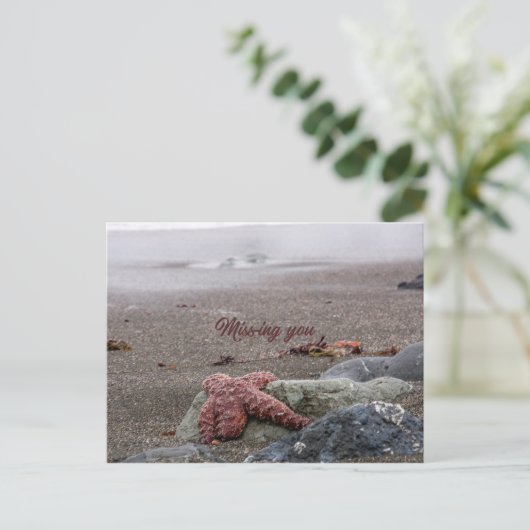 Missing You Postkarte (Stehend Vorderseite)