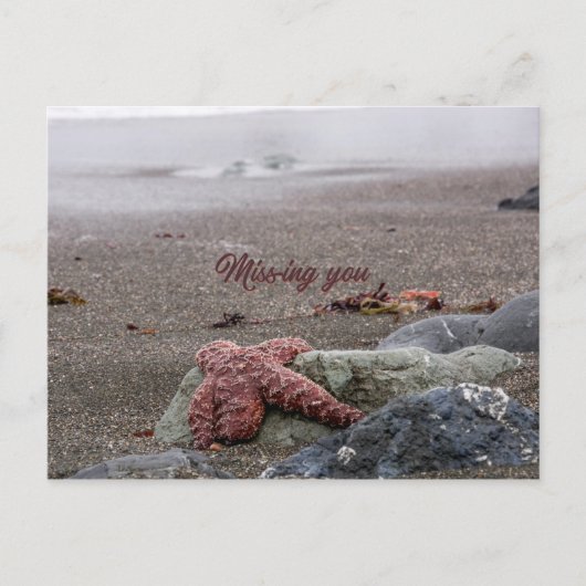 Missing You Postkarte (Vorderseite)