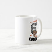 Mission 67 Days Complete Back To School Bow Leopar Kaffeetasse (VorderseiteRechts)