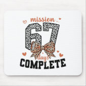Mission 67 Days Complete Back To School Bow Leopar Mousepad (Vorne)