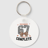 Mission 67 Days Complete Back To School Bow Leopar Schlüsselanhänger (Vorderseite)