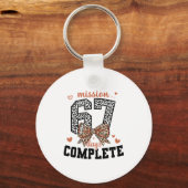 Mission 67 Days Complete Back To School Bow Leopar Schlüsselanhänger (Vorderseite)