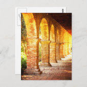 Mission Arches San Juan Capistrano Postkarte (Vorne/Hinten)