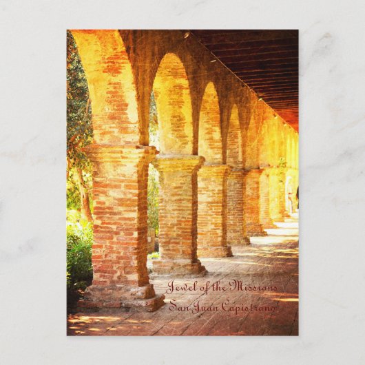 Mission Arches San Juan Capistrano Postkarte (Vorderseite)