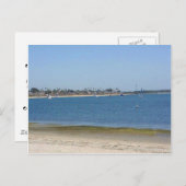 Mission Bay Sailboote Wasser Postkarte (Vorne/Hinten)