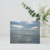 Mission Beach, CA Postkarte (Stehend Vorderseite)