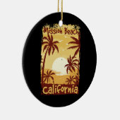 Mission Beach California Keramik Ornament (Rechts)