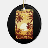 Mission Beach California Keramik Ornament (Links)