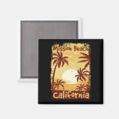 Mission Beach California Magnet (Vorderseite/Rückseite)