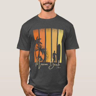 Mission Beach California Surfing T-Shirt