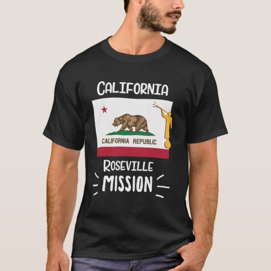 Mission California Roseville Mormon LDS T-Shirt (Vorderseite)