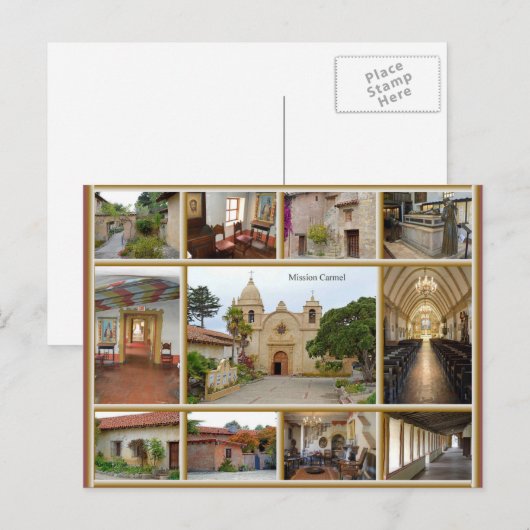 Mission Carmel Postkarte (Vorne/Hinten)