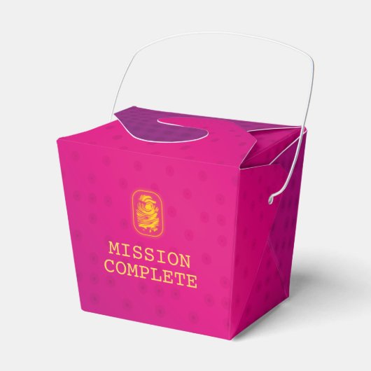 Mission Complete Spy-Party Geschenkschachtel (Vorderseite)