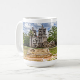 Mission Concepción, Eiskreuz, Tasse des Kaffees