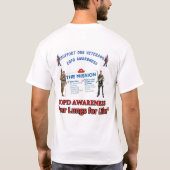 Mission: COPD-BEWUSSTSEIN T-Shirt (Rückseite)