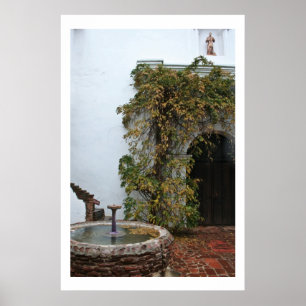 Mission Courtyard Poster