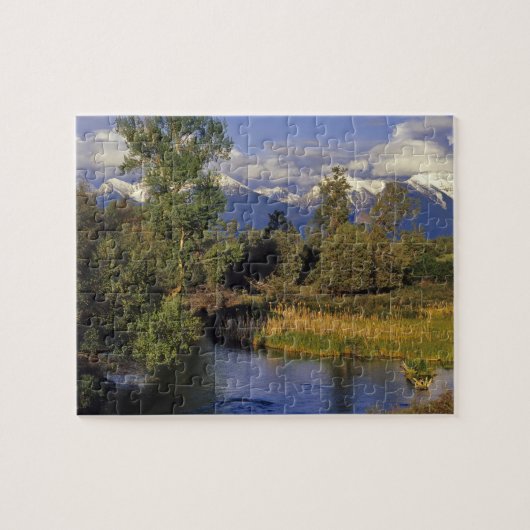 Mission Creek durchläuft das Nationale Bison Puzzle (Horizontal)