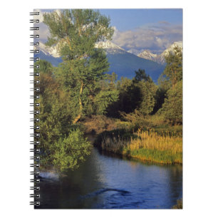 Mission Creek im National Bison Range in Notizblock