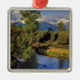 Mission Creek im National Bison Range in Ornament Aus Metall
