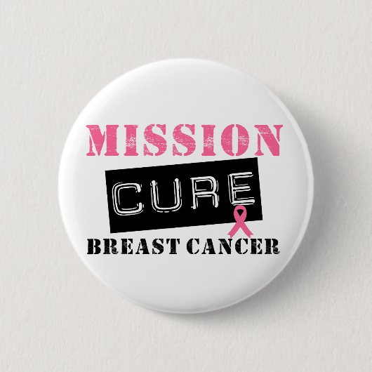 Mission Cure Breast Cancer Button (Vorderseite)
