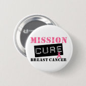 Mission Cure Breast Cancer Button (Vorne & Hinten)