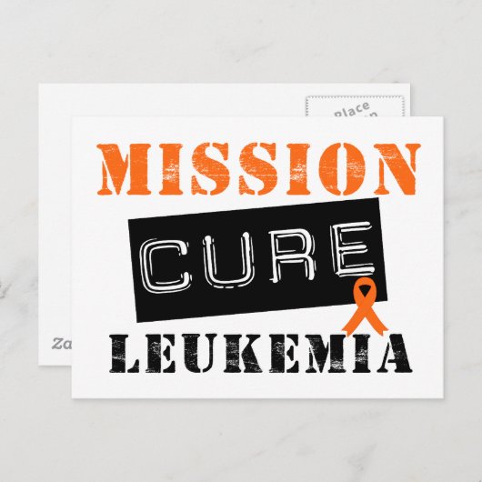 Mission Cure Leukemia Postkarte (Vorne/Hinten)