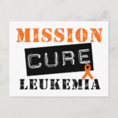 Mission Cure Leukemia Postkarte (Vorderseite)