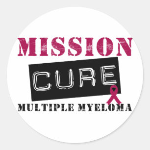 Mission Cure Multiple Myeloma Runder Aufkleber