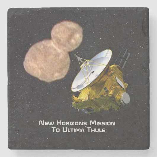 Mission der neuen Horizonte nach Ultima Thule Steinuntersetzer (Vorderseite)