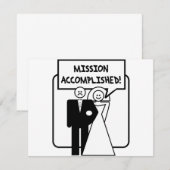 "Mission erfüllt" Ehe (Vorne/Hinten)