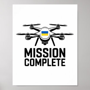 Mission erfüllt Ukraine Lustige Aussage Poster